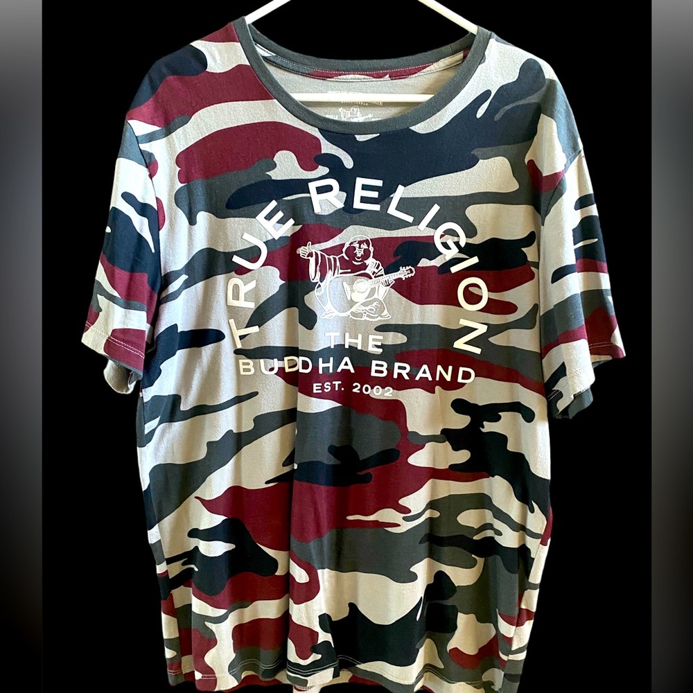 True Religion camo t-shirt L